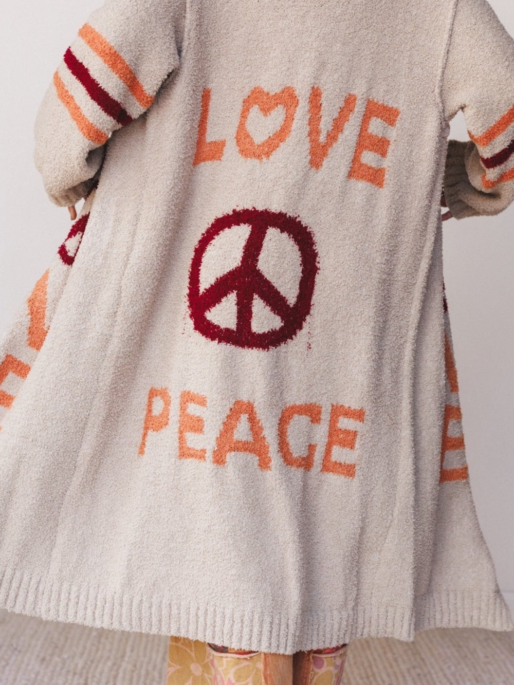 NWT POL Oversized Peace Love Boho Soft Cardigan Sweater Duster - Picture 10 of 14